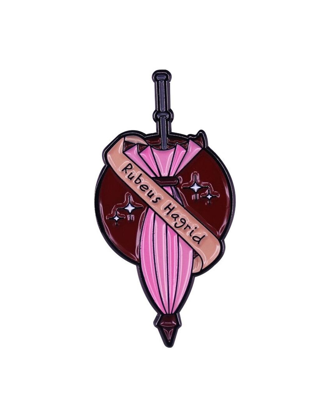 Hagrid's Pink Umbrella Harry Potter Enamel Pins 94